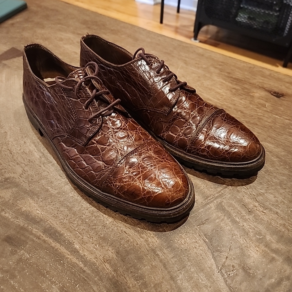 Ralph Lauren Crocodile Dress Shoes